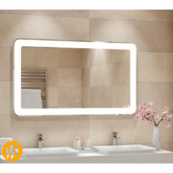 Зеркало с подогревом и подсветкой для ванной комнаты Милан