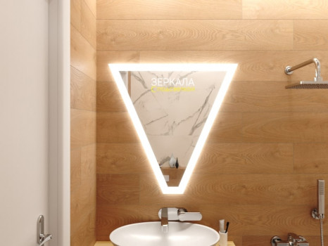 Зеркало в ванную комнату с подсветкой Винчи 70х80 см